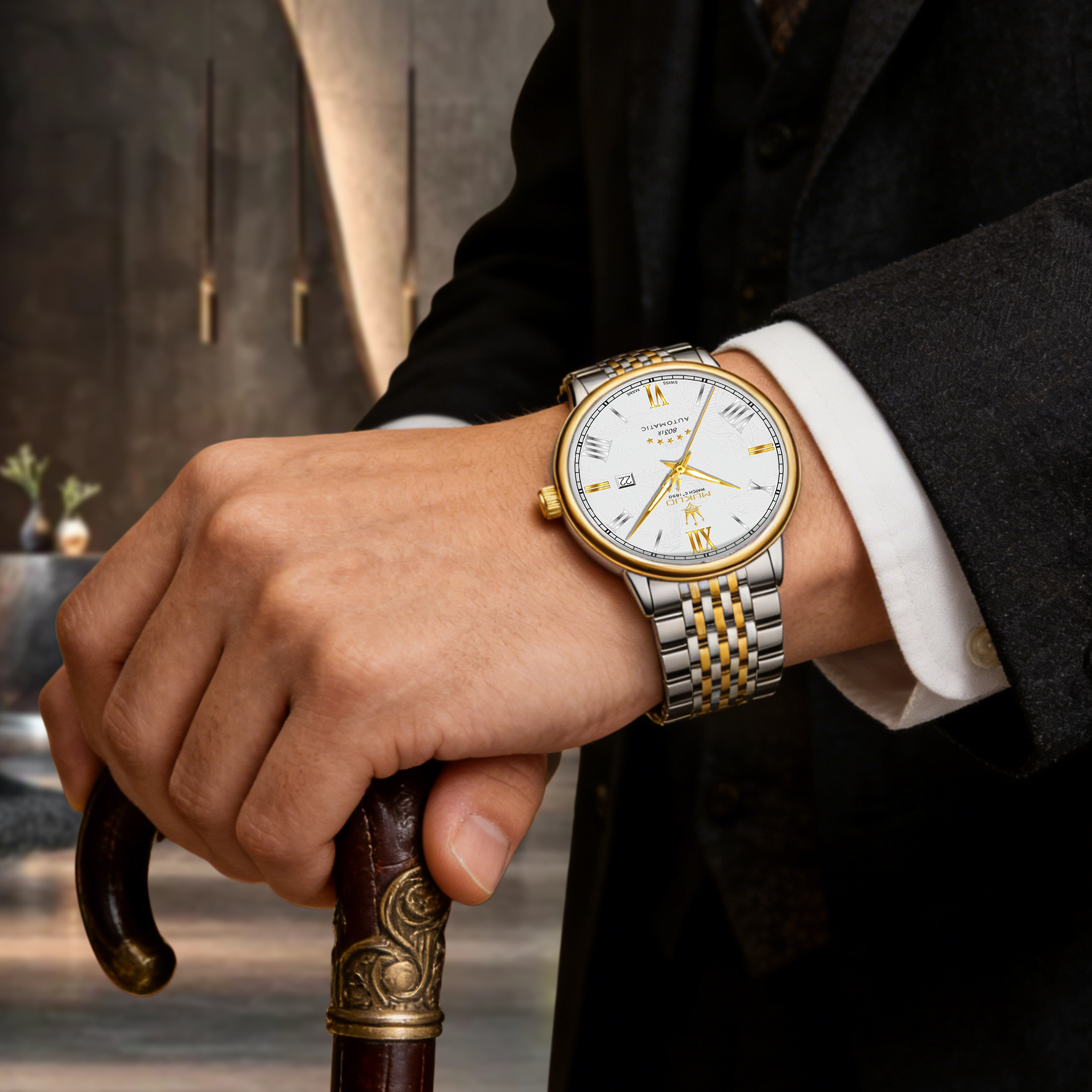 MUKUO Luxury Men Quartz Watch  - مراجعة Smartwatch Watches Wallpaper وسعره