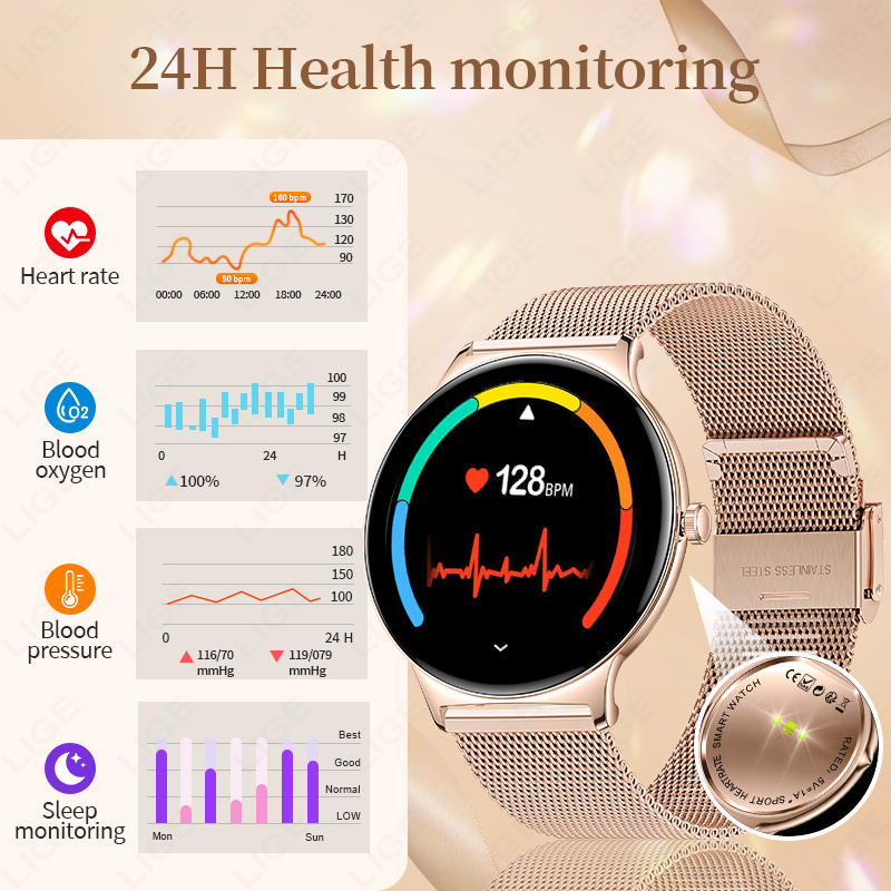 LIGE 2025 Ultra-thin Durable W - مراجعة Smartwatch Latest Watches For Women وسعره