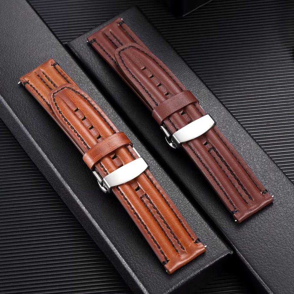 20mm 22mm Genuine Cowhide Watc - مراجعة Smartwatch Vintage Watches For Men وسعره