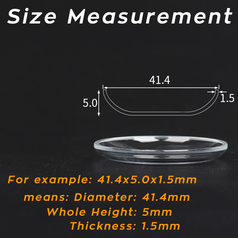 25mm- 43.5mm Lid Shaped High D - مراجعة Watch Crystal Replacement وسعره