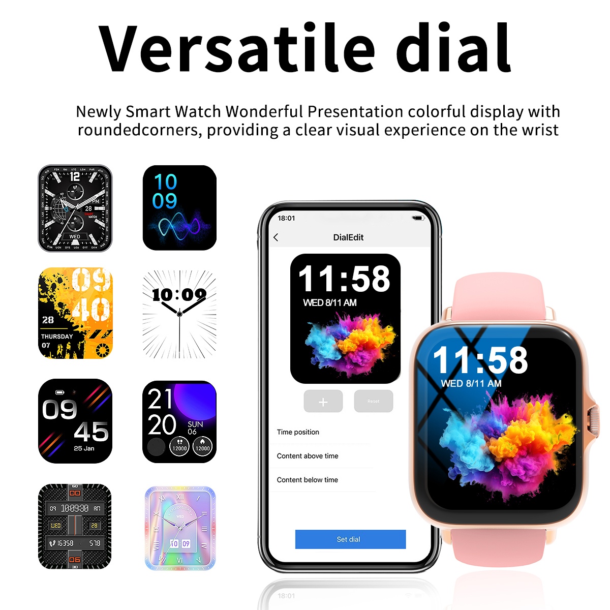 Smart watch, multi-sport mode, - مراجعة Smartwatch Watches Wallpaper وسعره