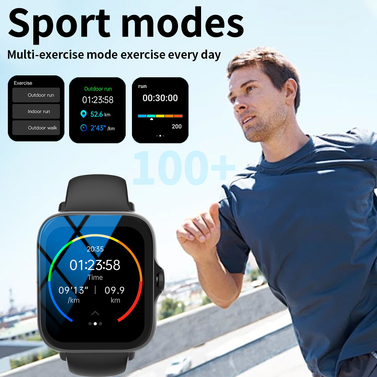 Smart watch, multi-sport mode, - مراجعة Smartwatch Watches Wallpaper وسعره
