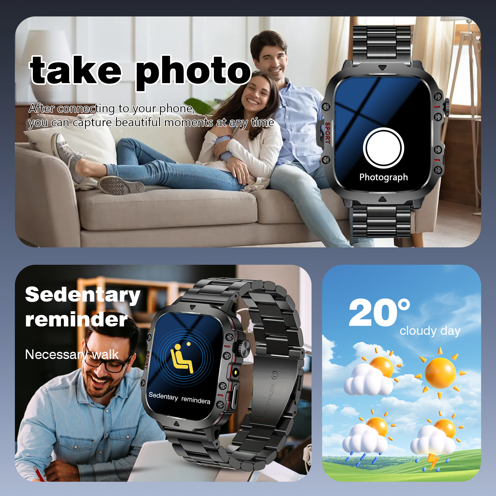 Smart Watch with LED Light, wi - مراجعة Smartwatch Watches Wallpaper وسعره