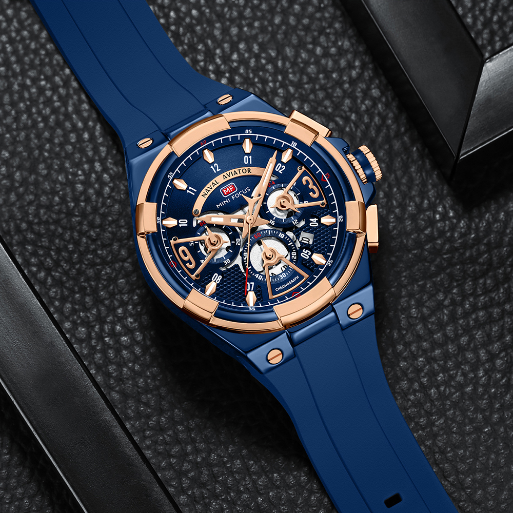 MINI FOCUS Mens Watches Brand  - مراجعة Silicone Sport Band وسعره