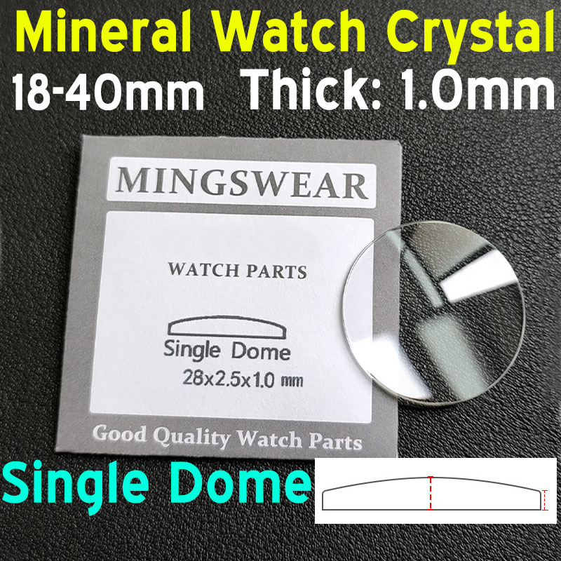 1mm Thick Round Single Dome Co - مراجعة Watch Crystal Replacement وسعره