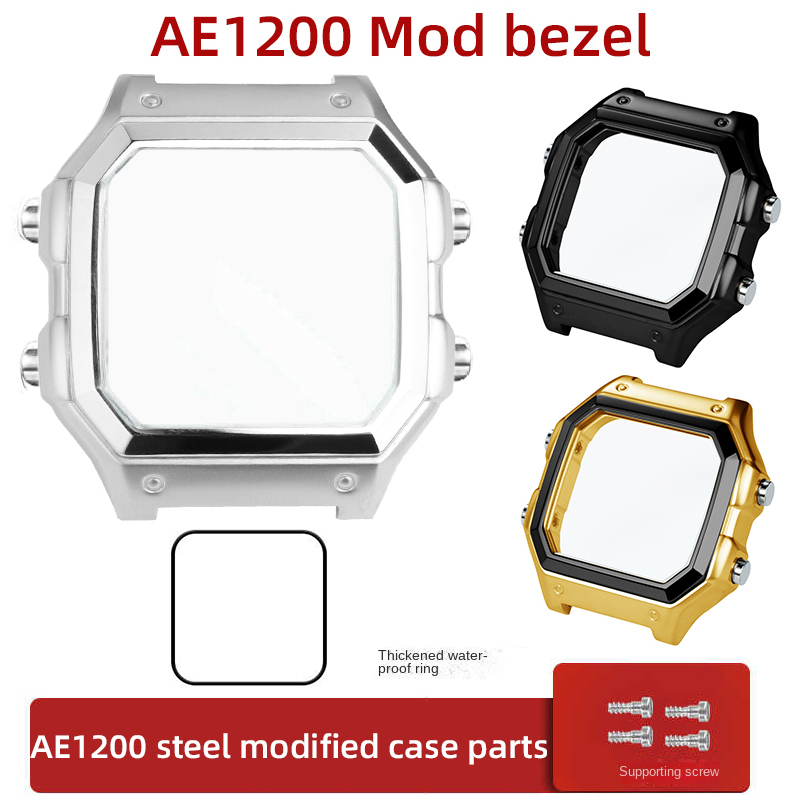 For Casio AE1200 case mod kit  - مراجعة Watch Bezel Insert وسعره