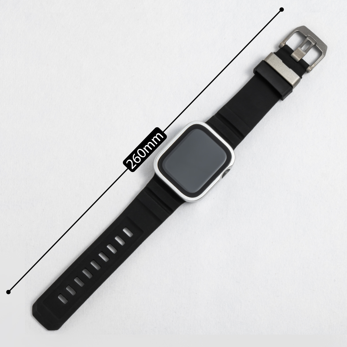 For Apple Watch Waterproof Cas - مراجعة Silicone Sport Band وسعره