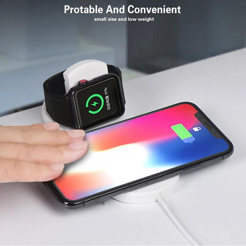 2 in 1 Fast Wireless Charger P - مراجعة Watch Watch Xs وسعره