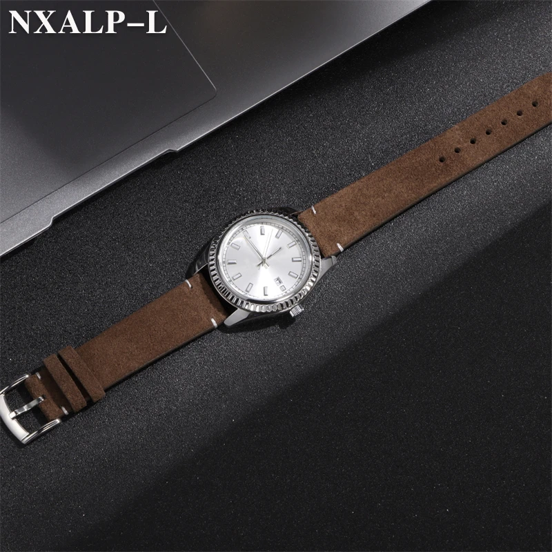 Soft Suede Genuine Leather Wat - مراجعة Omega Watches Smartwatch وسعره