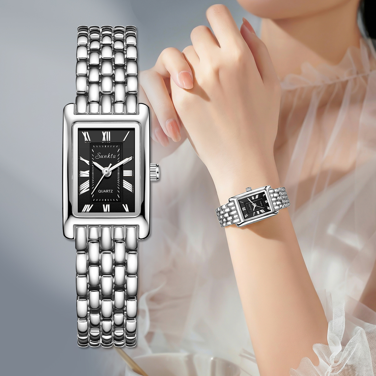 SUNKTA New Luxury Women Watche - مراجعة Waterproof Diving Watch وسعره