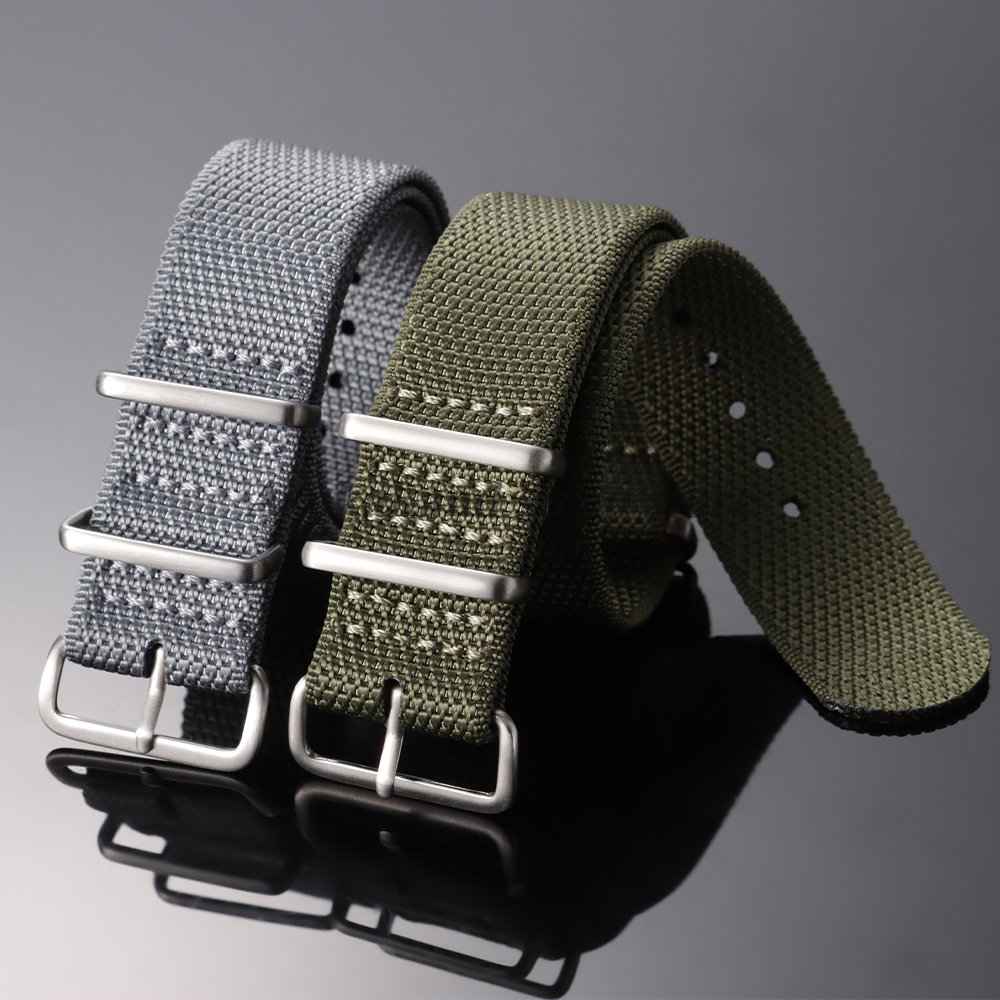 Ribbed Nylon Watch Strap 20mm  - مراجعة Omega Watches Smartwatch وسعره