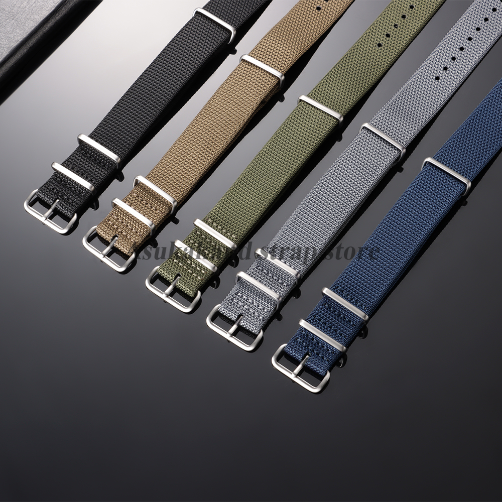 Ribbed Nylon Watch Strap 20mm  - مراجعة Omega Watches Smartwatch وسعره