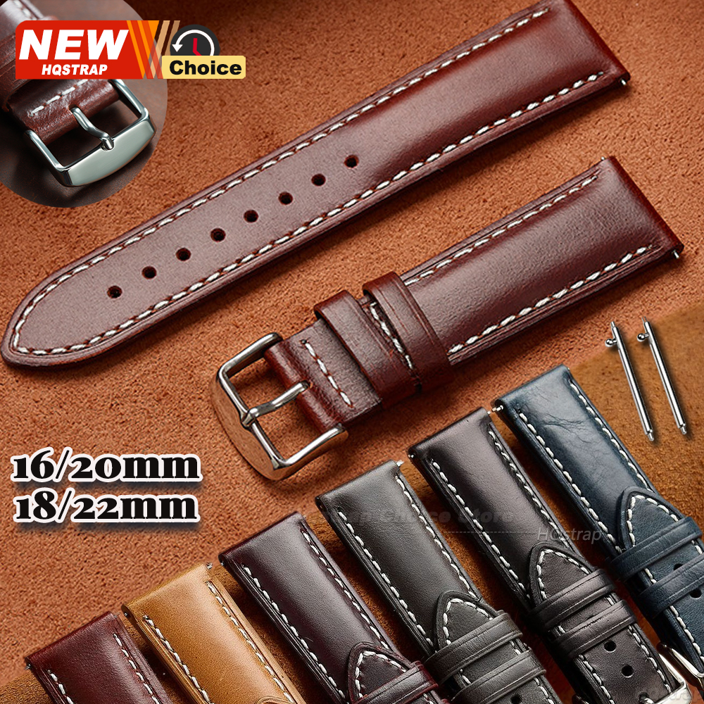 New Oil Wax Strap 16mm 18mm 20 - مراجعة Omega Watches Smartwatch وسعره