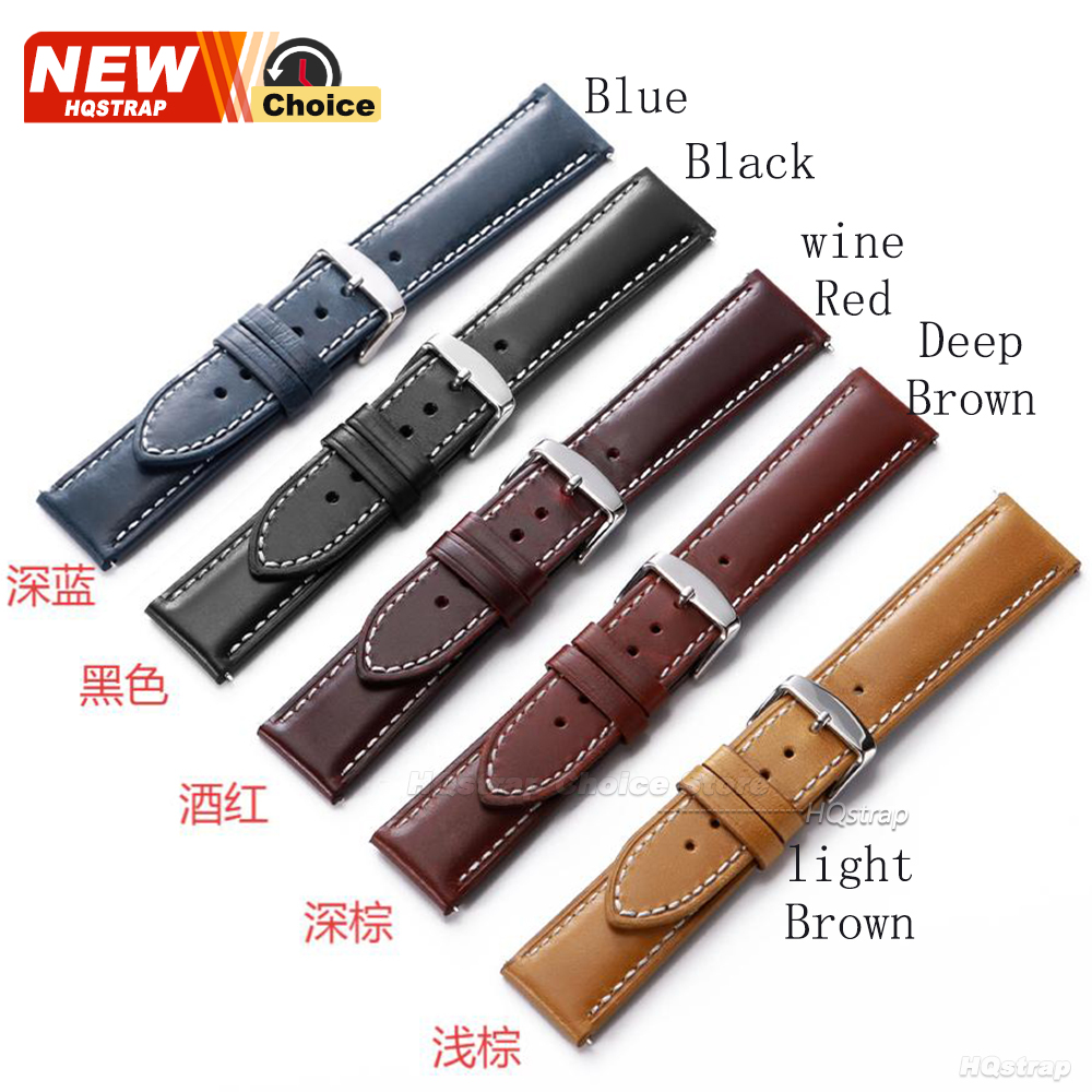 New Oil Wax Strap 16mm 18mm 20 - مراجعة Omega Watches Smartwatch وسعره