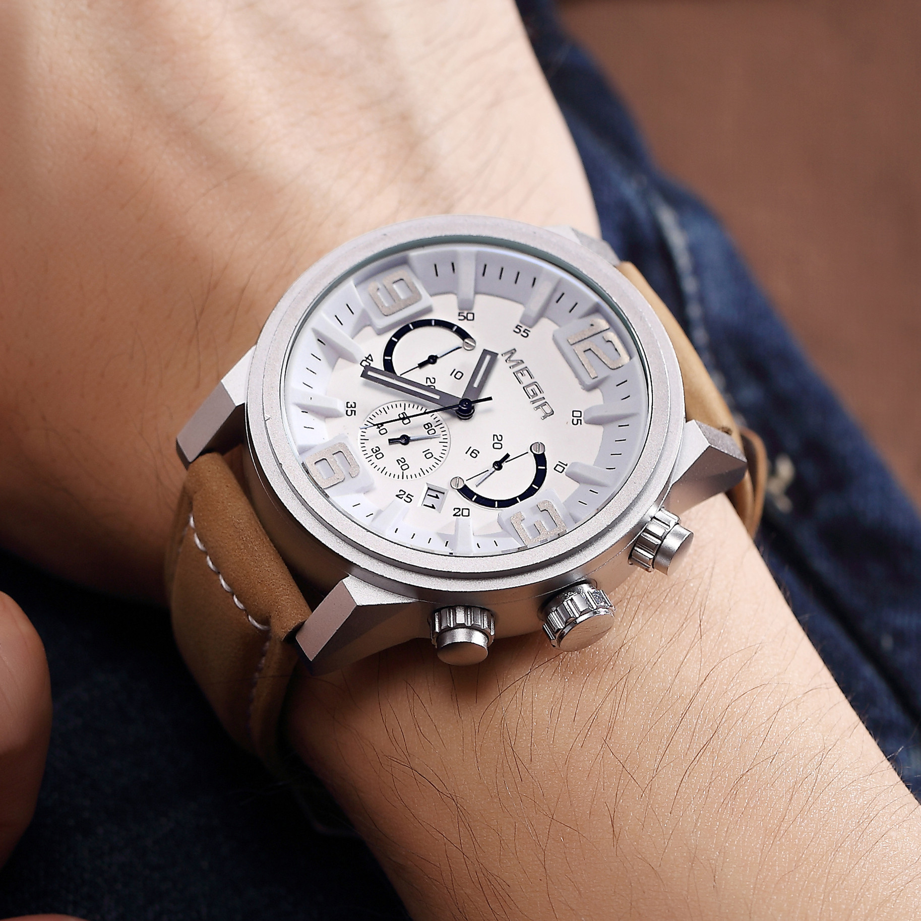 MEGIR Multi-function Business  - مراجعة Smartwatch Imported Watches For Men وسعره