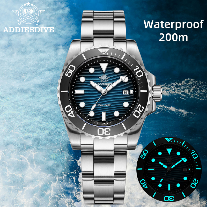 ADDIESDIVE Men's 2115 Quartz W - مراجعة Waterproof Diving Watch وسعره