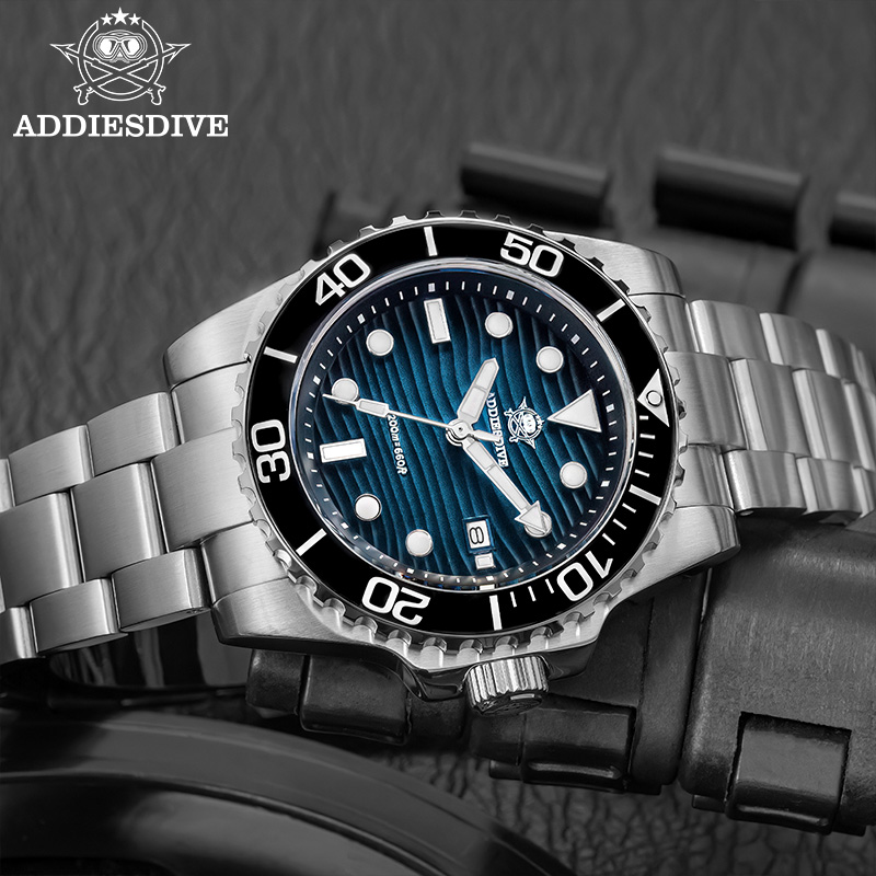 ADDIESDIVE Men's 2115 Quartz W - مراجعة Waterproof Diving Watch وسعره