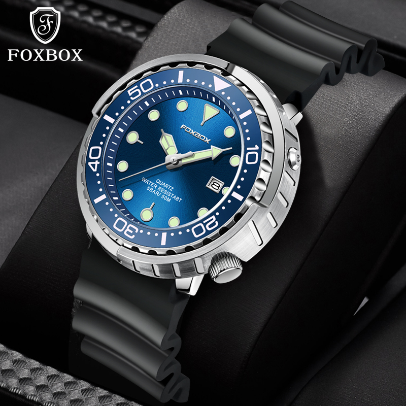 LIGE Top Brand Luxury Men Watc - مراجعة Silicone Sport Band وسعره