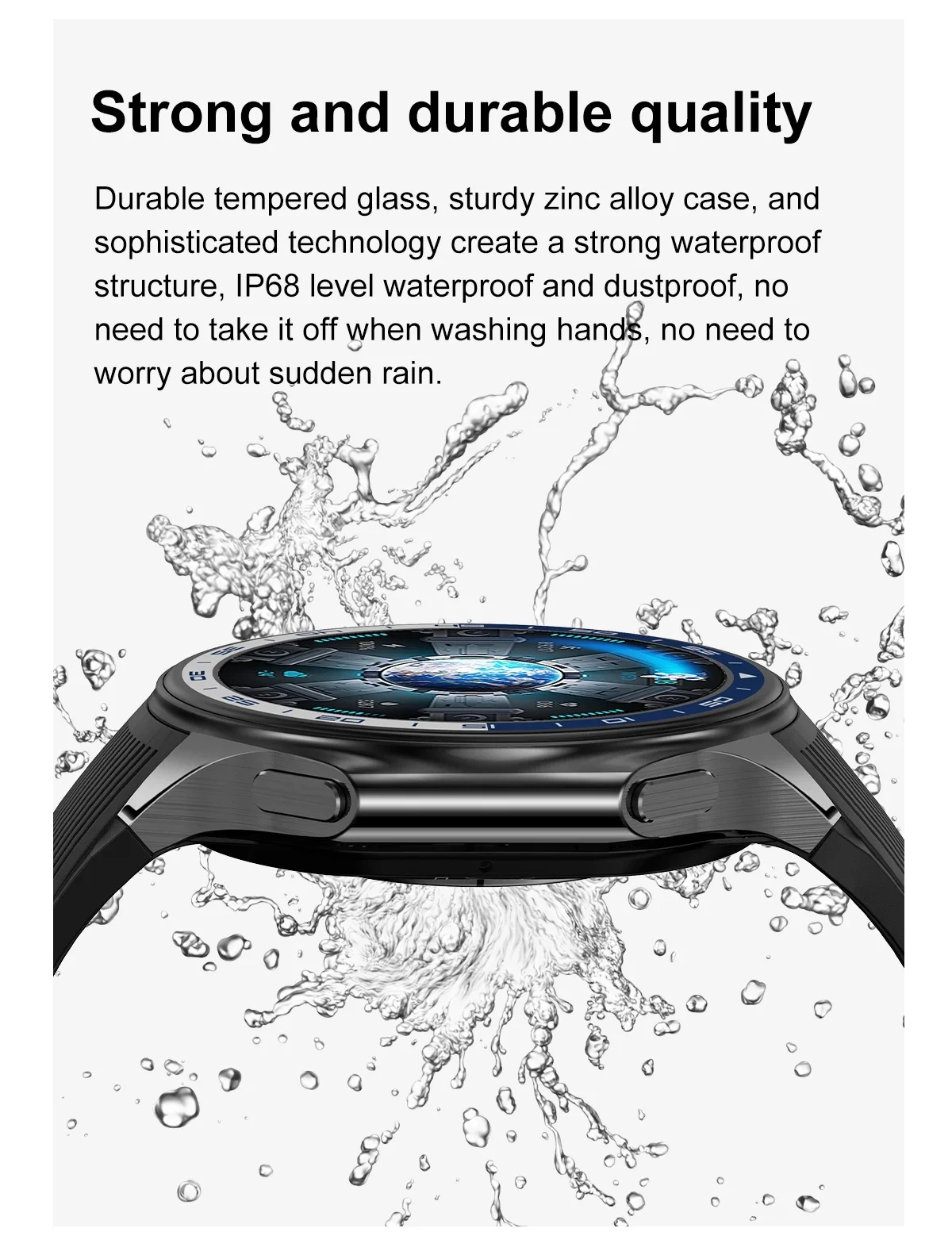 1.43 inch Big Screen Men Women - مراجعة Watch Watch Xs وسعره
