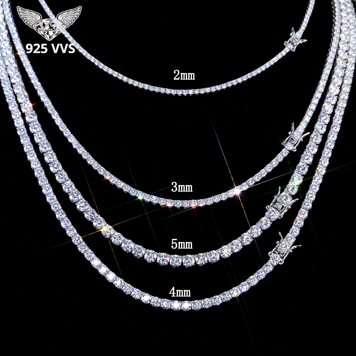 925 VVS Moissanite Tennis Chai - مراجعة Vs Smartwatch وسعره