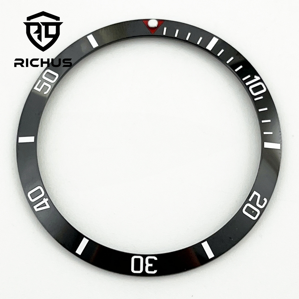 RICHUS 37.2mm*32.3mm High Qual - مراجعة Watch Bezel Insert وسعره